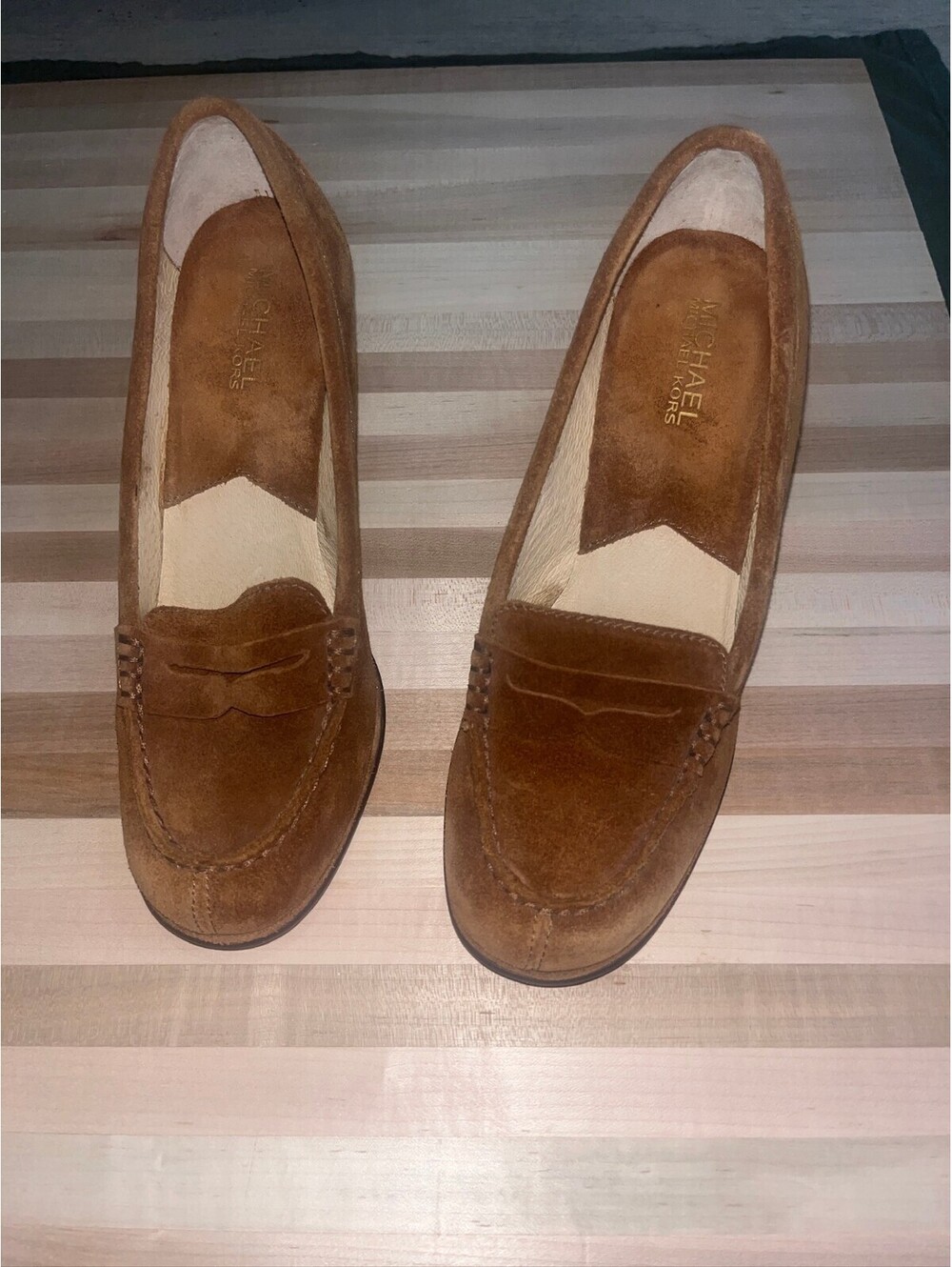Brown Suede Loafers